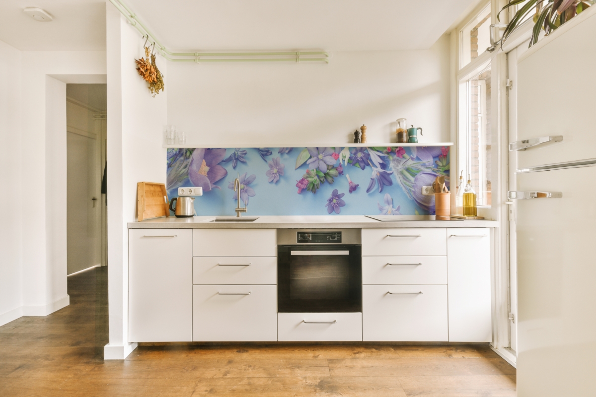 Küchenrückwand Frühlingsblumen
