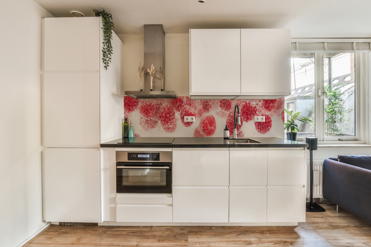 Küchenrückwand Himbeere Blubber