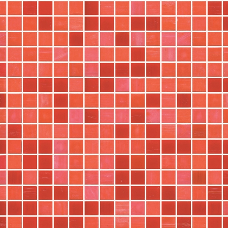 Küchenrückwand Rotorange Mosaik
