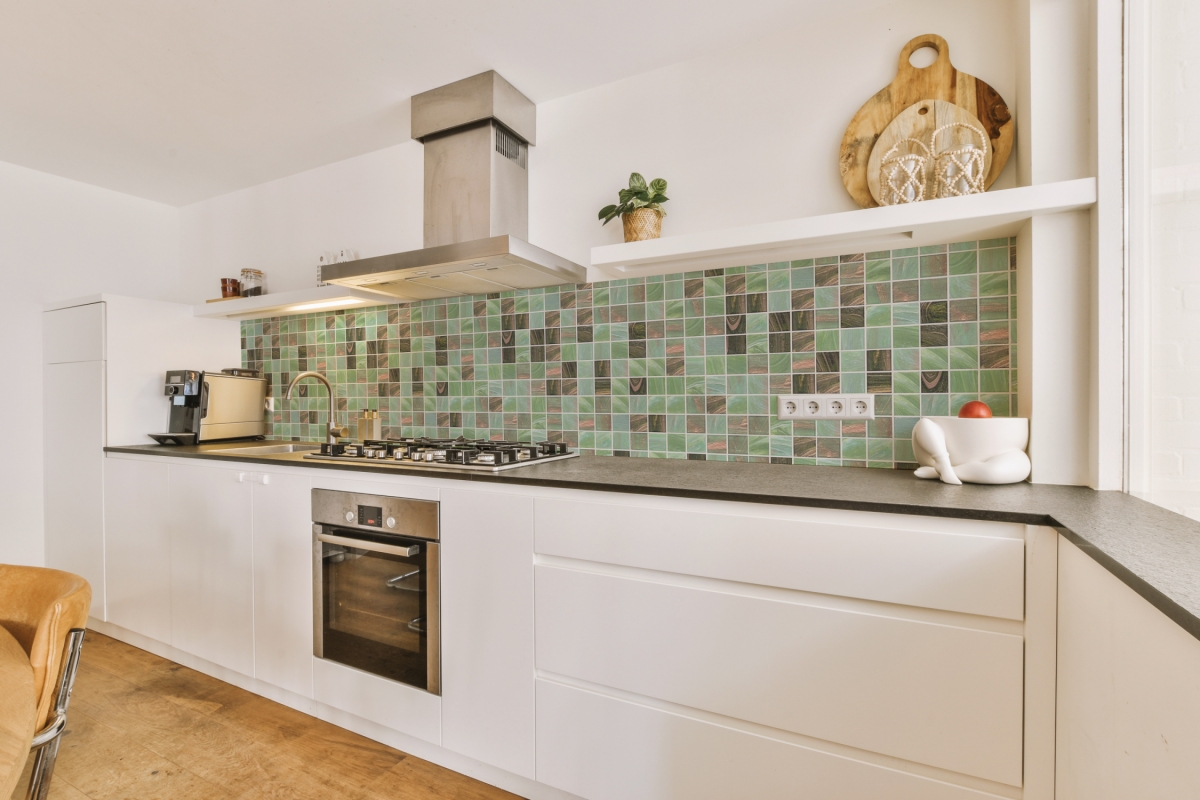 Küchenrückwand Glasmosaik Grün