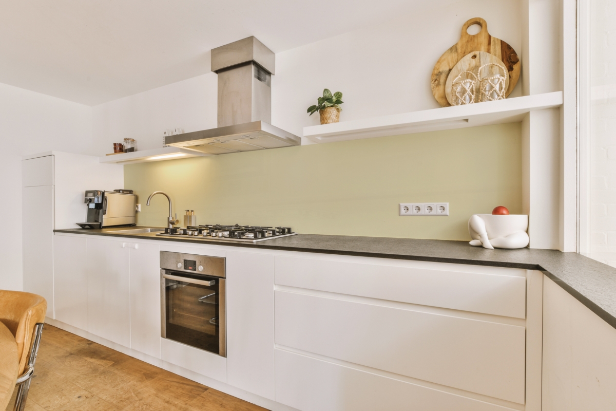 Küchenrückwand Hartschaumplatte Einfarbig Chiffon Gelb