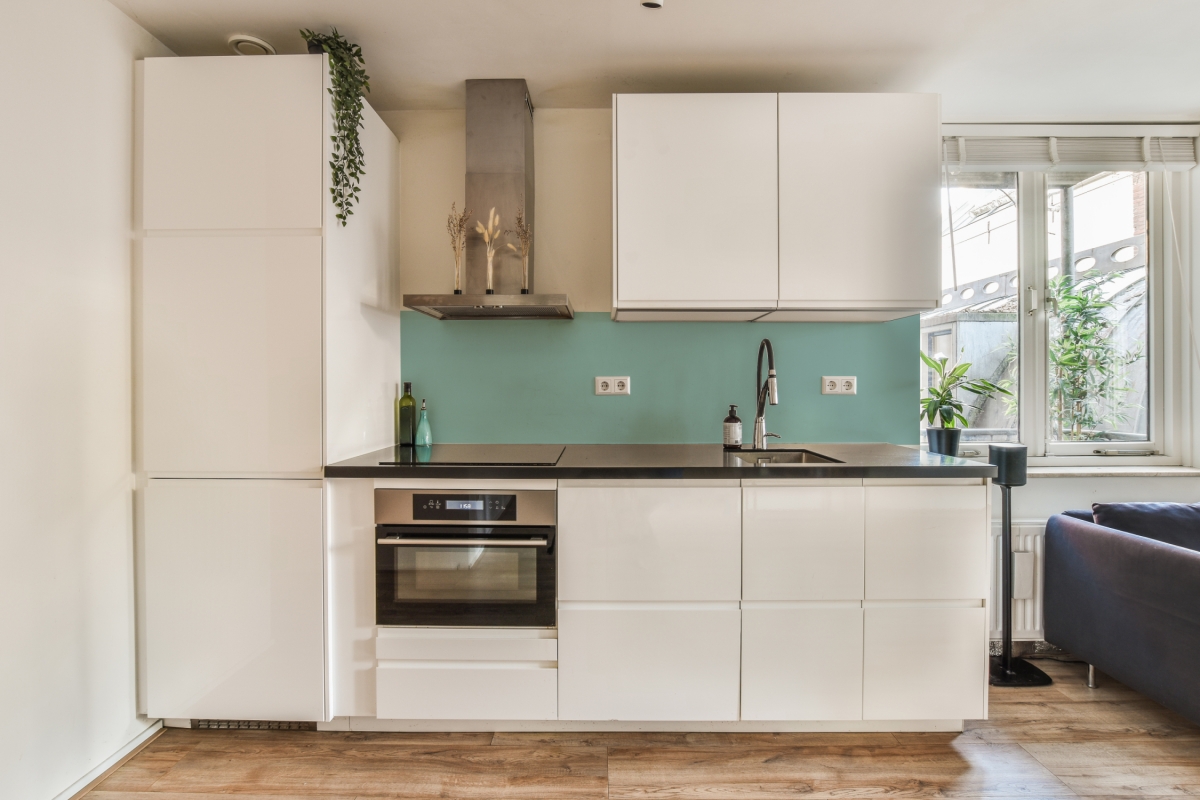 Küchenrückwand Hartschaumplatte Einfarbig Türkis