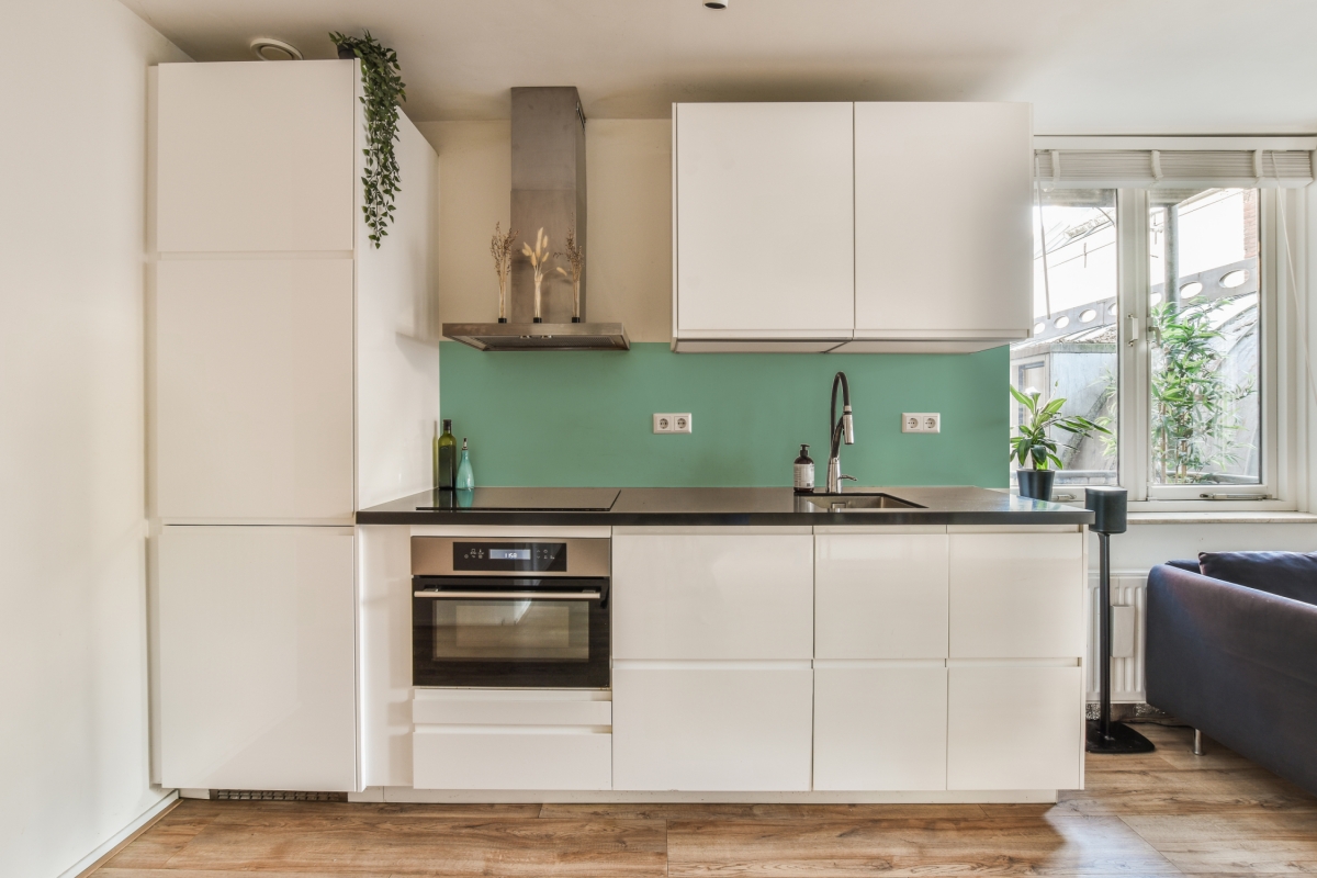 Küchenrückwand Hartschaumplatte Einfarbig Aqua Türkis