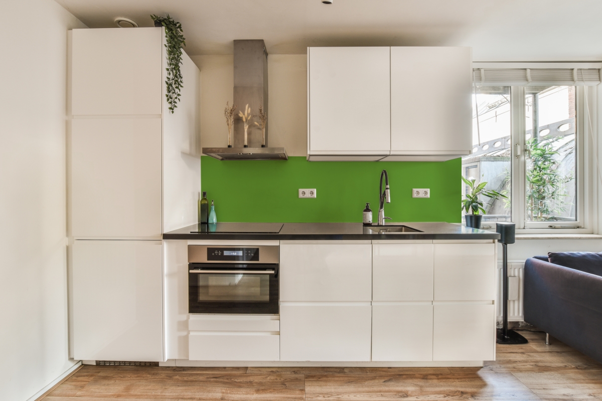 Küchenrückwand Hartschaumplatte Einfarbig Grün