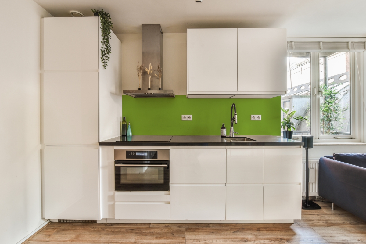 Küchenrückwand Hartschaumplatte Einfarbig Limette