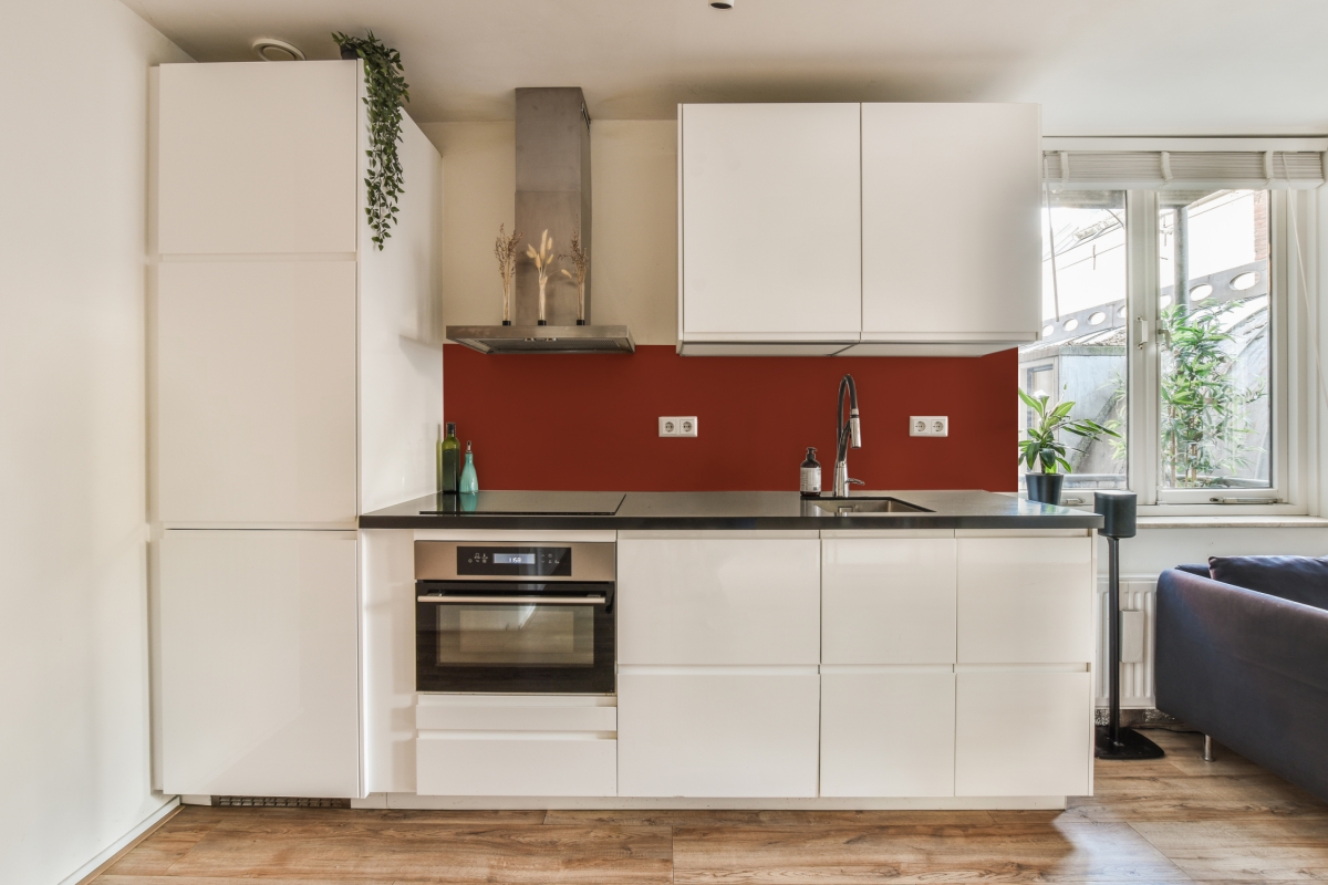 Küchenrückwand Hartschaumplatte Einfarbig Orangebraun