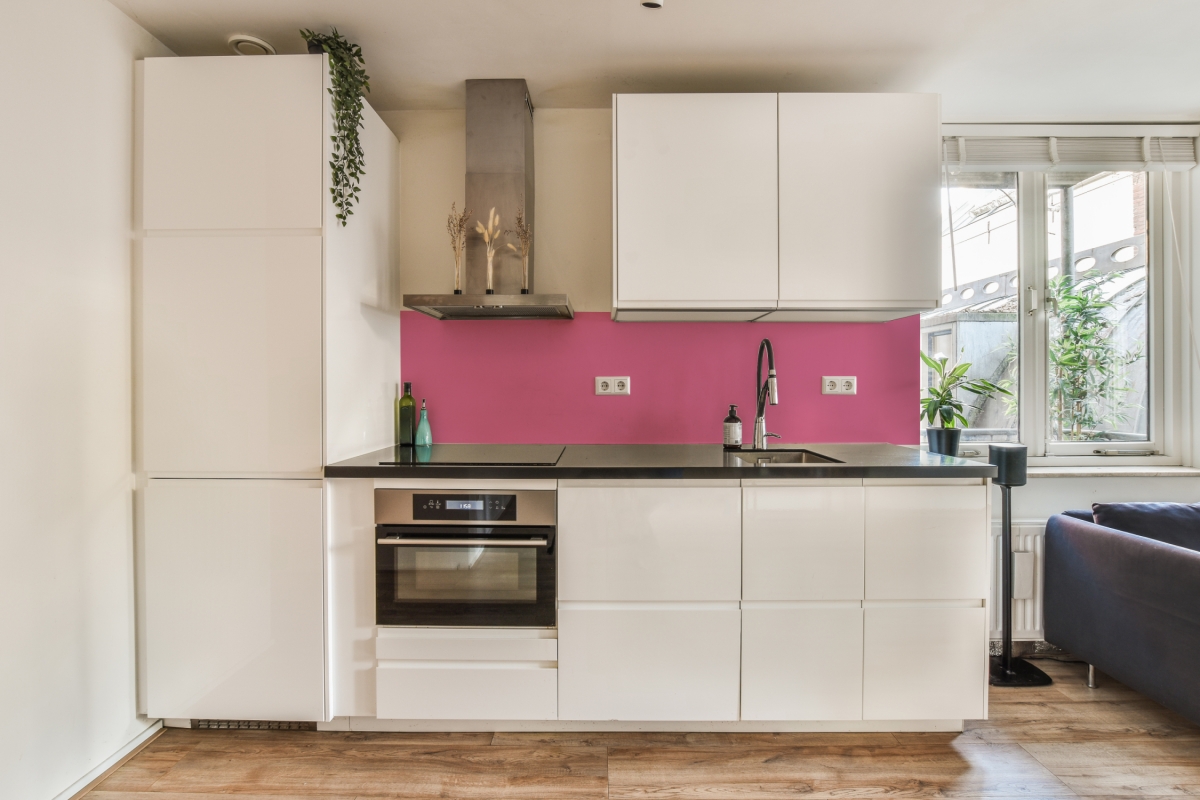 Küchenrückwand Hartschaumplatte Einfarbig Hotpink