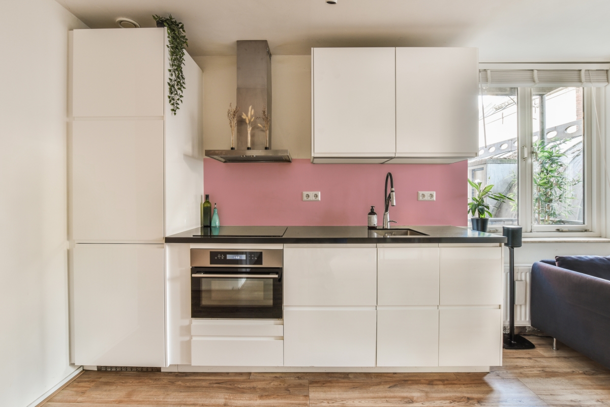 Küchenrückwand Hartschaumplatte Einfarbig Pink
