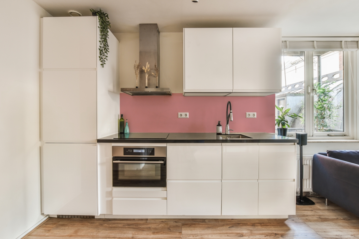 Küchenrückwand Hartschaumplatte Einfarbig Malvenrosa