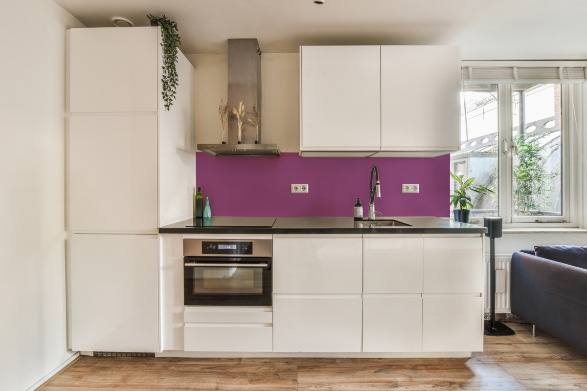 Küchenrückwand Hartschaumplatte Einfarbig Magenta