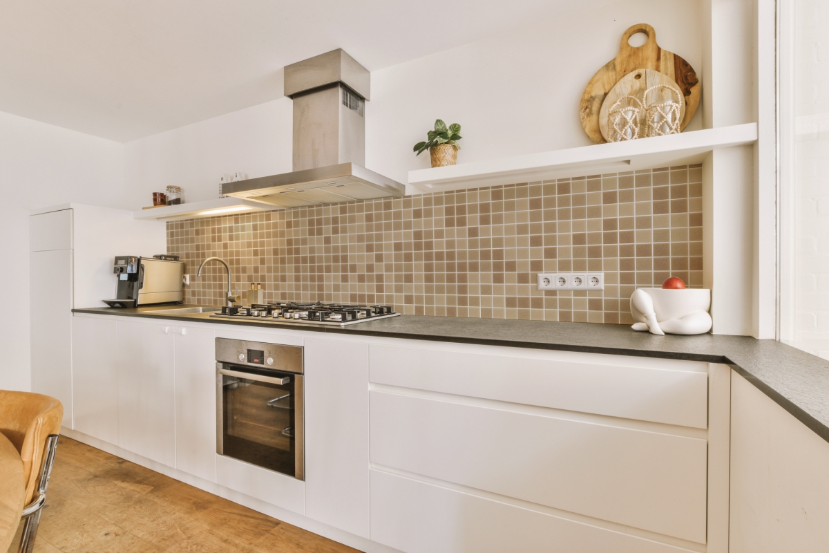 Küchenrückwand Aluverbund Mosaik Braun