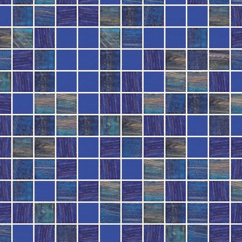 Küchenrückwand Aluverbund Mosaik Dunkelblau