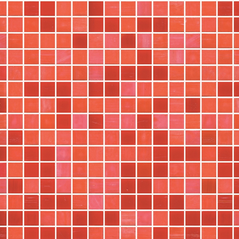 Küchenrückwand Aluverbund Rotorange Mosaik