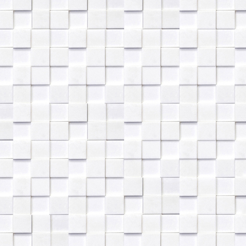 Küchenrückwand Aluverbund Weiße Mosaiksteine