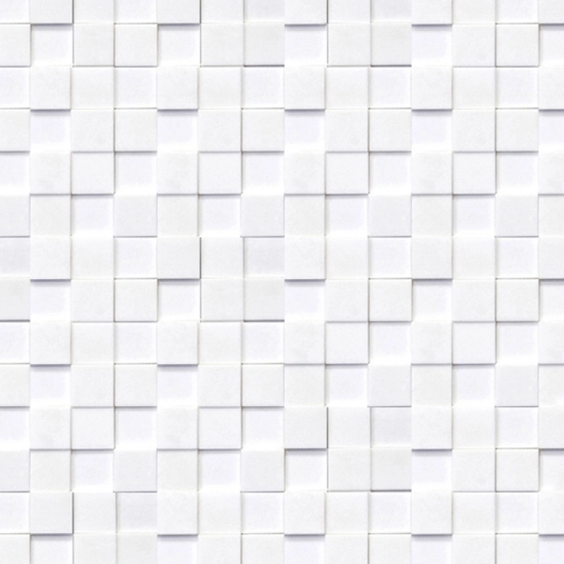 Küchenrückwand Acrylglas Weiße Mosaiksteine