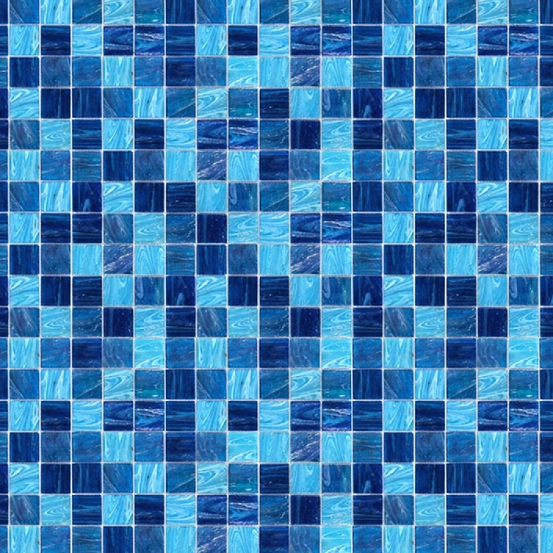 Küchenrückwand Acrylglas Blau Mix Mosaik
