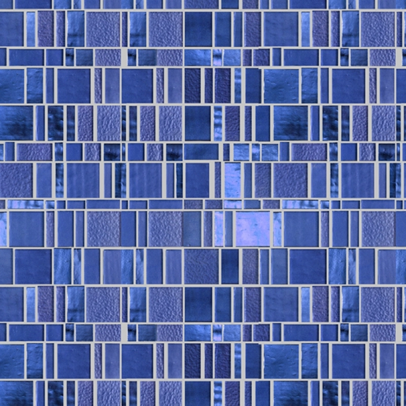 Küchenrückwand Acrylglas Mosaik Modern Blau
