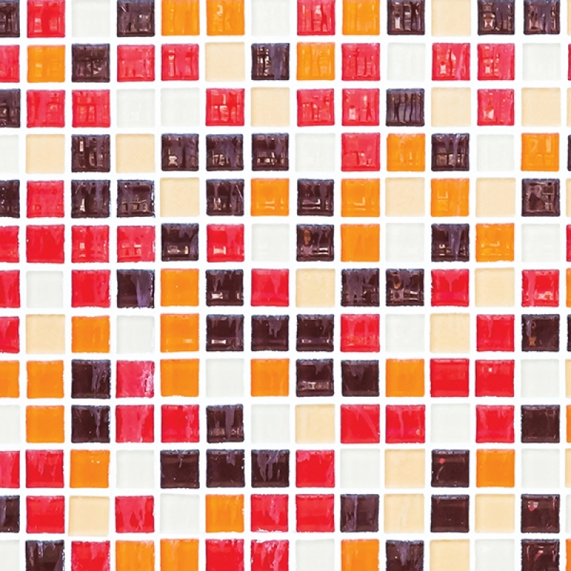 Küchenrückwand Folie Mosaik Glas Optik