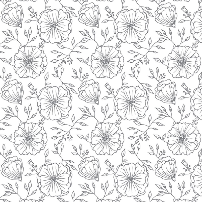 Küchenrückwand Aluverbund Blumen Zeichnung