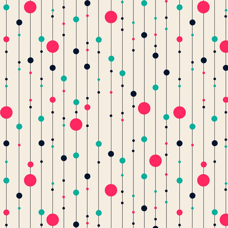 Küchenrückwand Acrylglas Retro Punkte