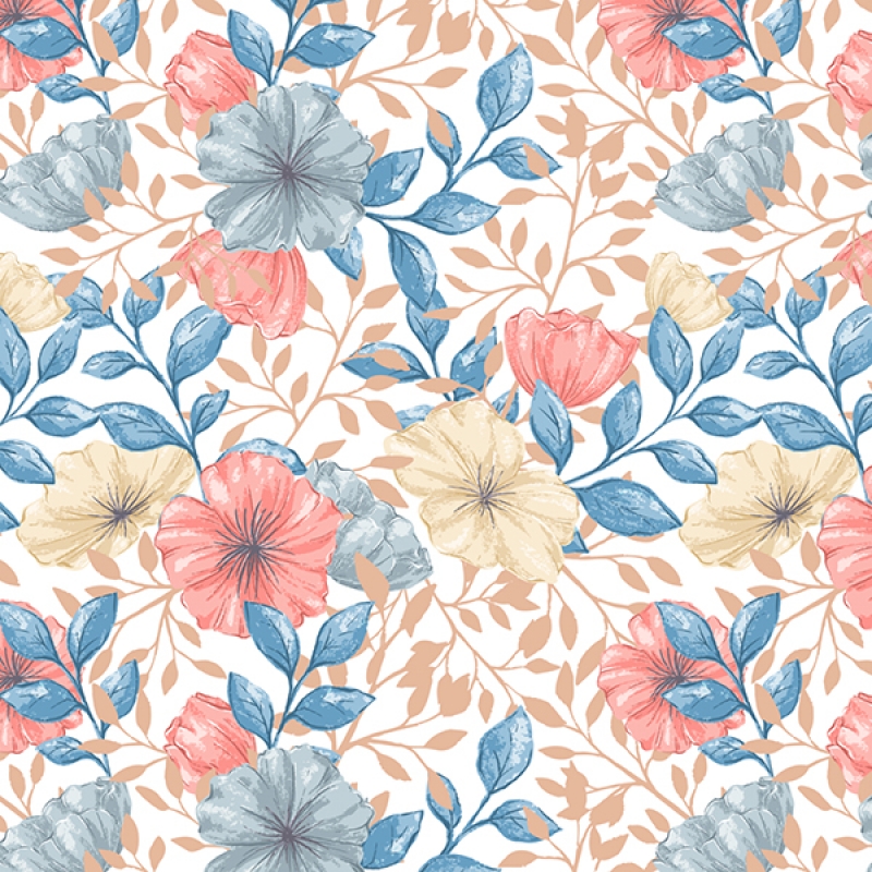 Küchenrückwand Acrylglas Victorian Blumen