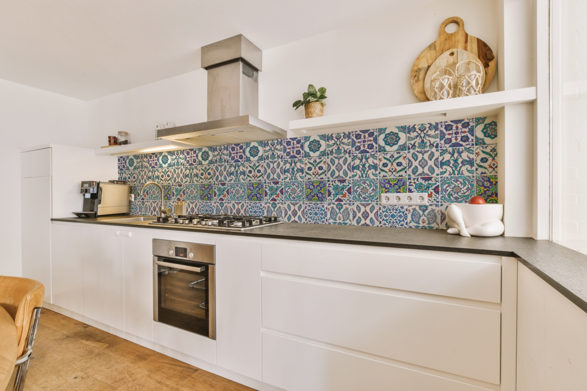 Küchenrückwand Folie Osmanische Keramikfliesen
