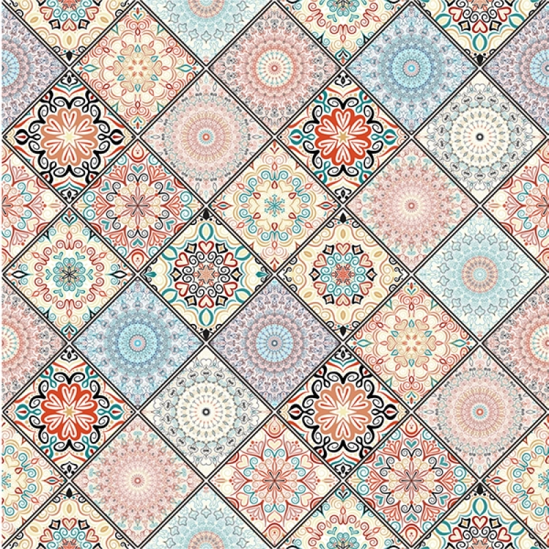 Küchenrückwand Folie Boho Patchwork