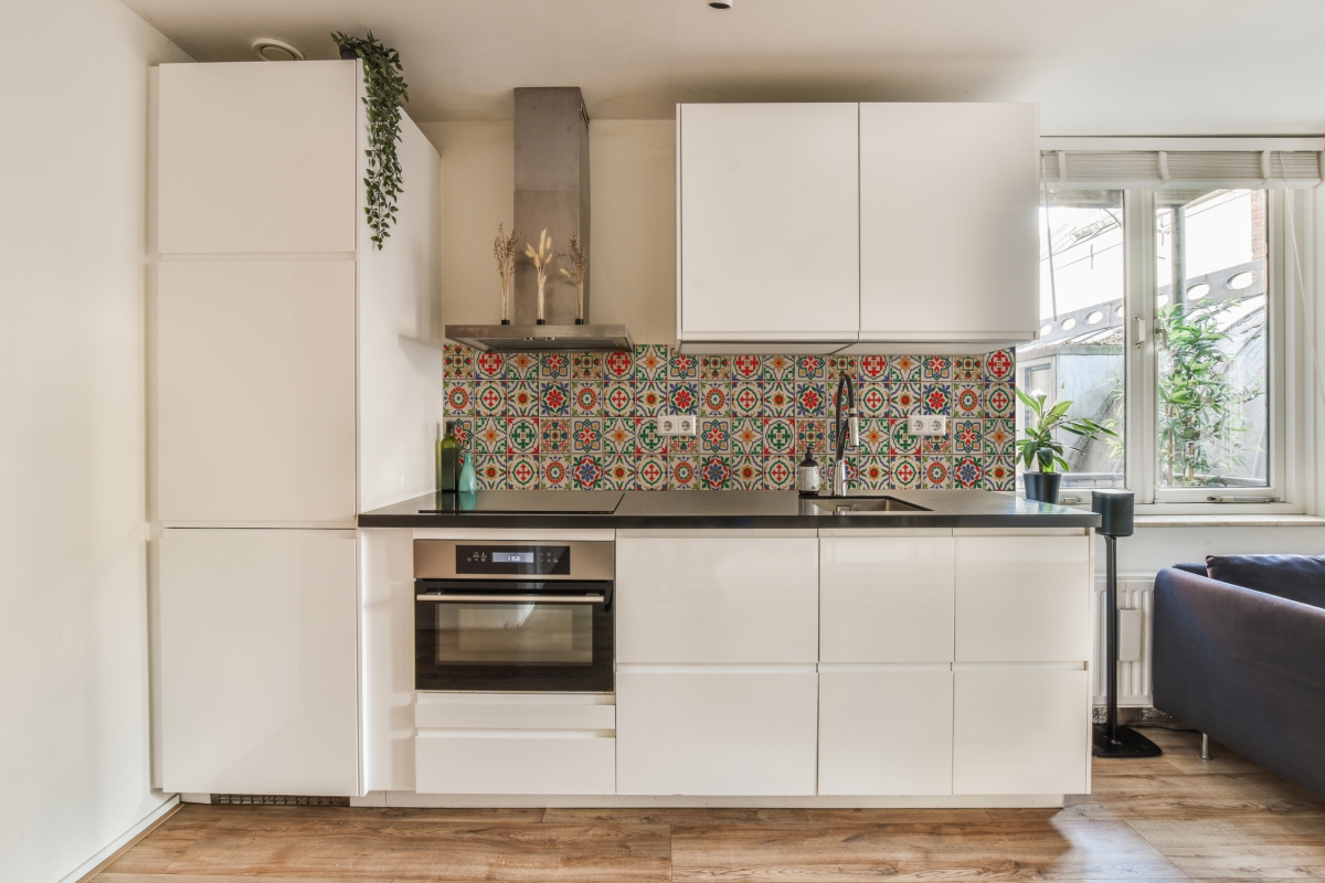 Küchenrückwand Folie Spanische Patchwork