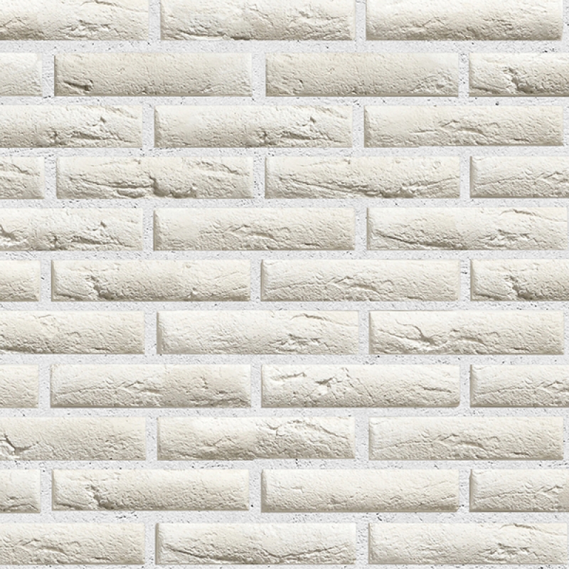 Küchenrückwand Acrylglas Riemchensteine Weiß