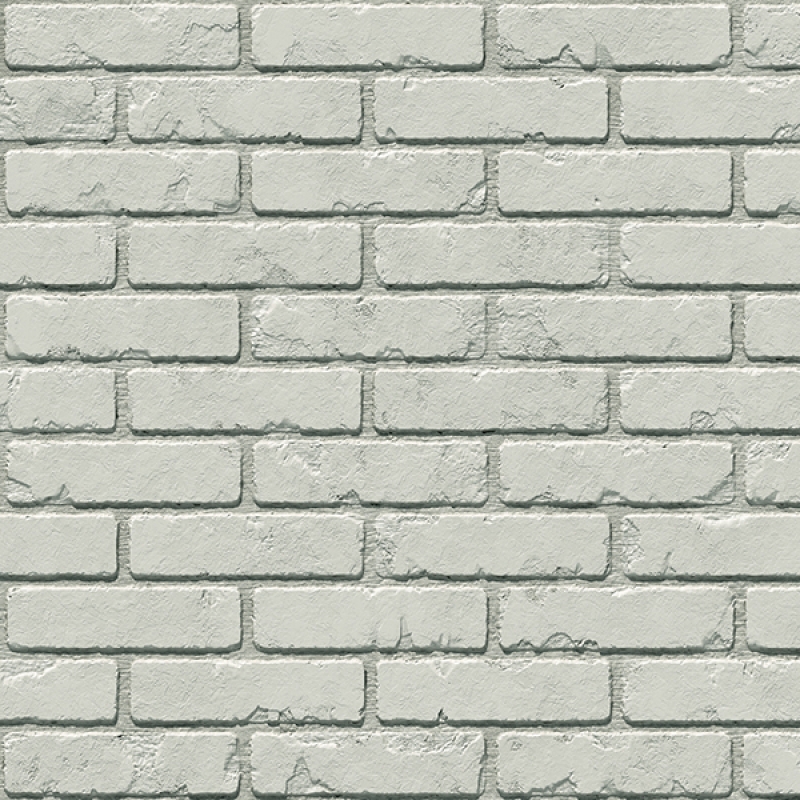 Küchenrückwand Hartschaumplatte Ziegelstein Hellgrau