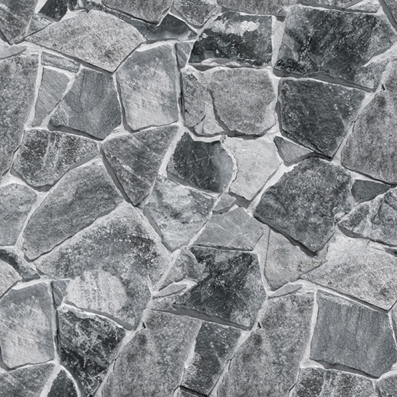 Küchenrückwand Hartschaumplatte Bruchstein Optik Grau