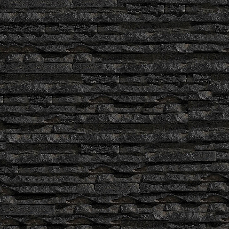 Küchenrückwand Acrylglas Schieferriemchen Anthrazit