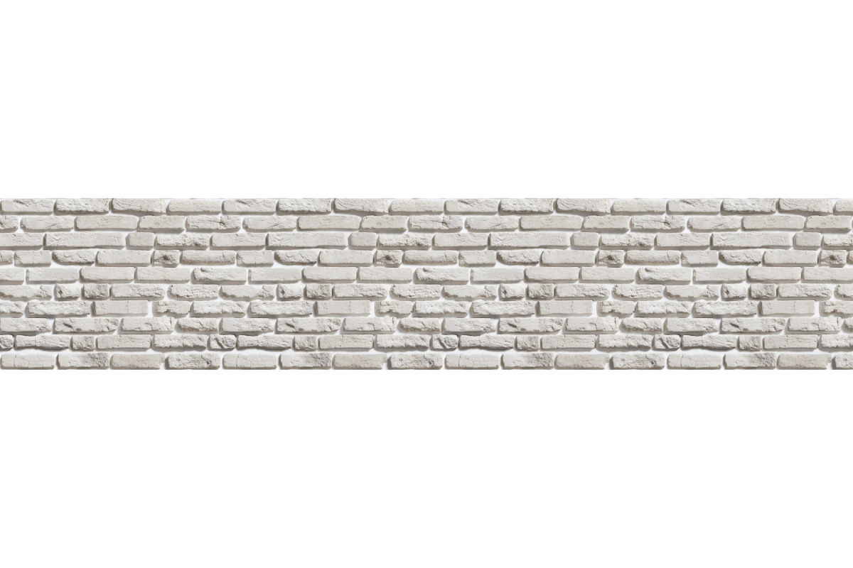 Küchenrückwand Hartschaumplatte Weiße Backstein Optik