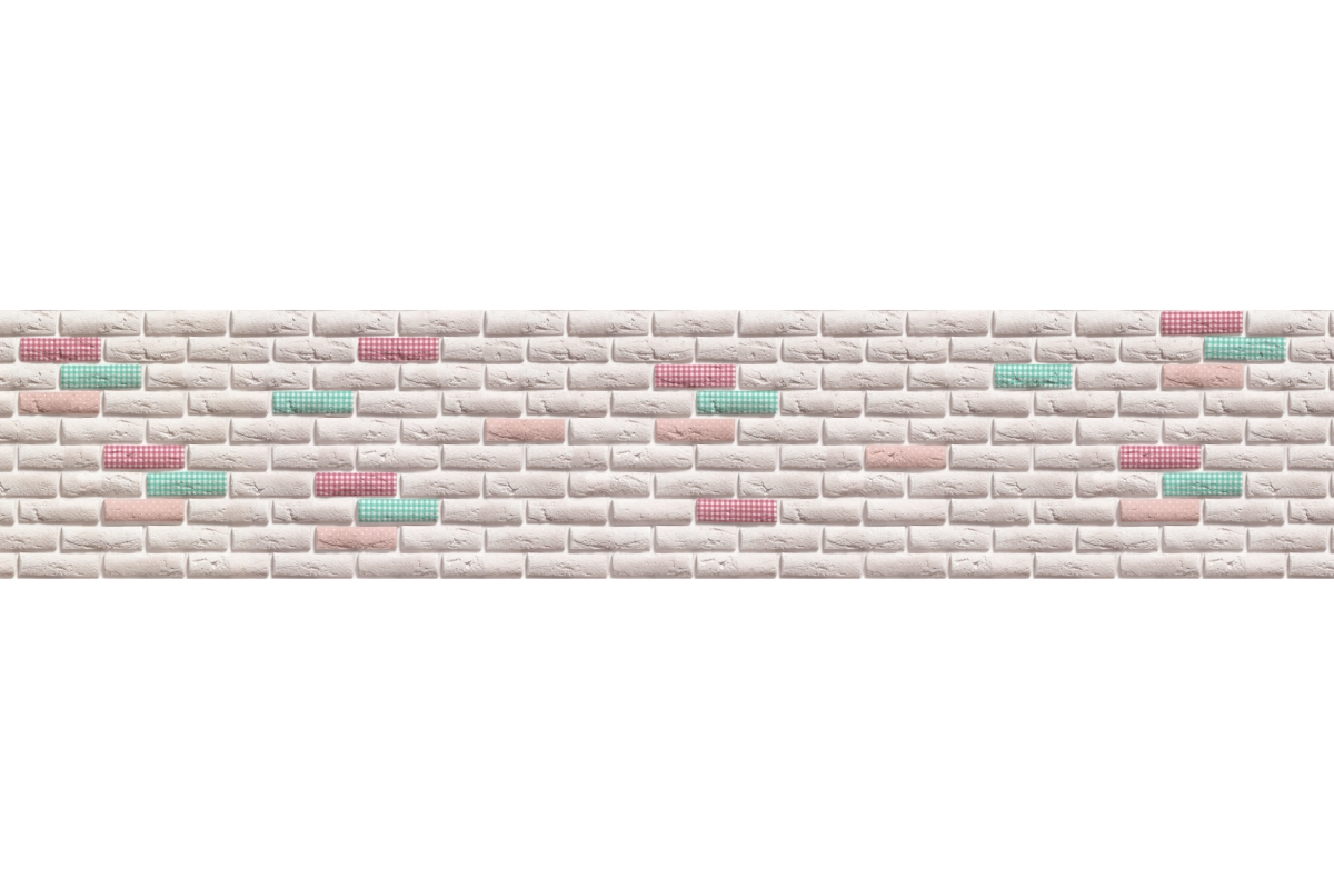 Küchenrückwand Hartschaumplatte Shabby Chic Backsteine