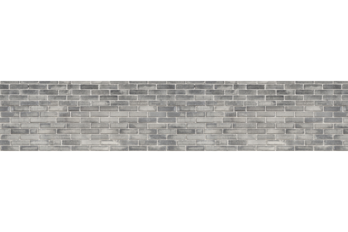 Küchenrückwand Acrylglas Backsteinriemchen Grau