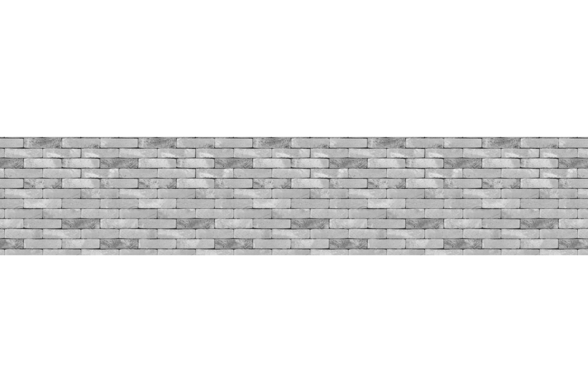 Küchenrückwand Hartschaumplatte Ziegelsteinmauer Grau