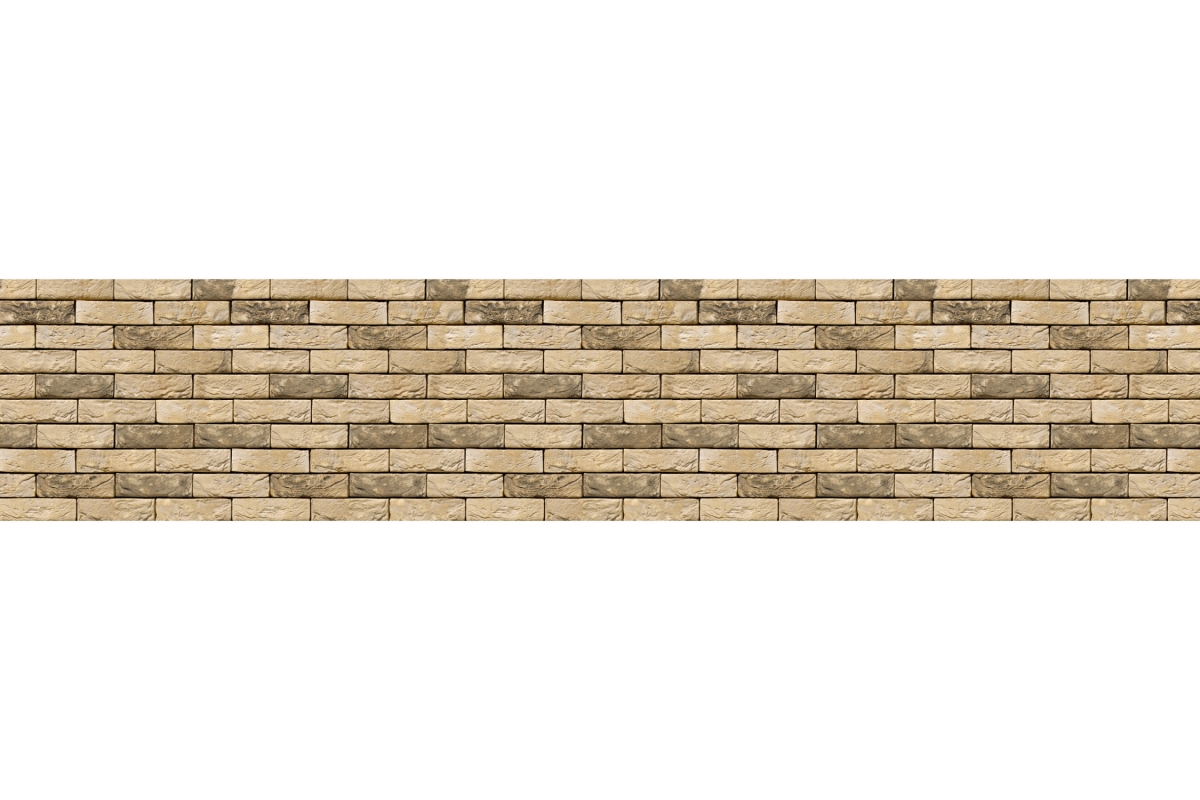 Küchenrückwand Hartschaumplatte Klinkerriemchen Sand