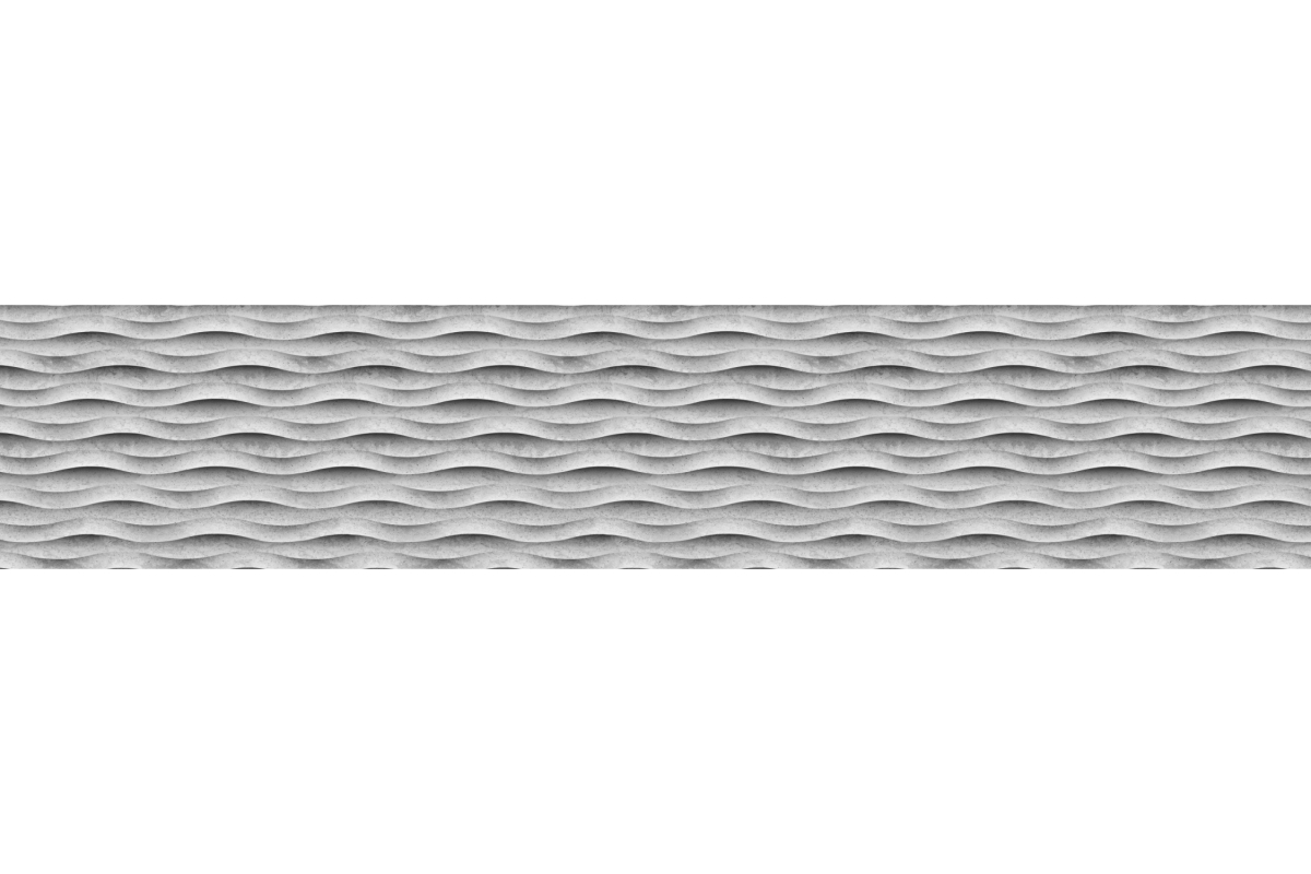 Küchenrückwand Hartschaumplatte Marmor Welle Grau