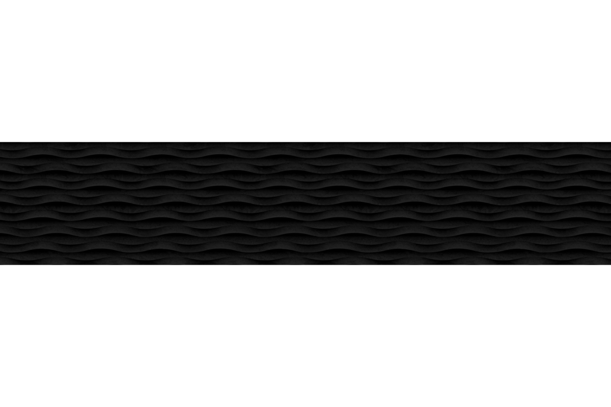 Küchenrückwand Hartschaumplatte Marmor Welle Schwarz