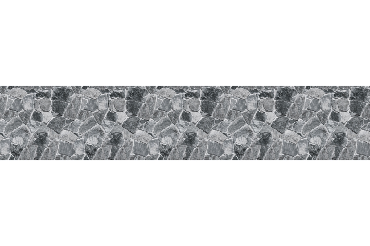 Küchenrückwand Hartschaumplatte Bruchstein Optik Grau