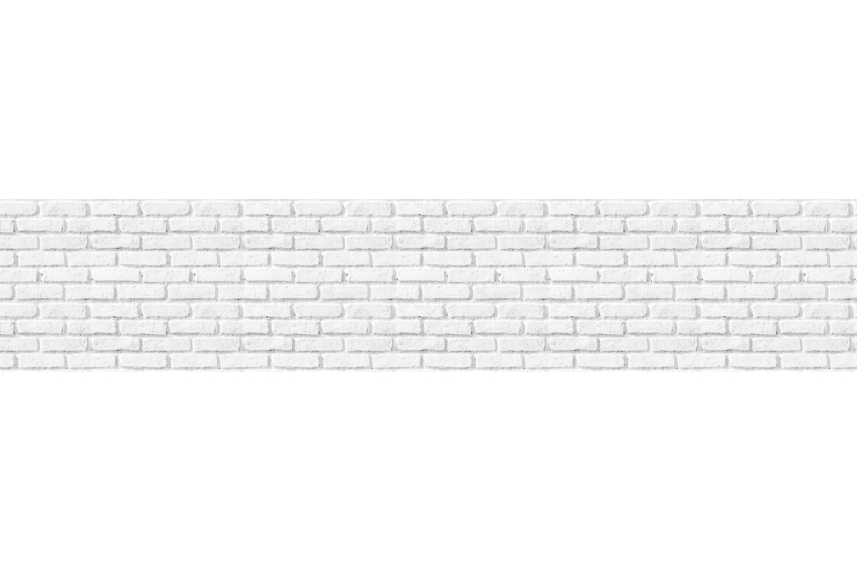 Küchenrückwand Acrylglas Klinkerriemchen Schneeweiß