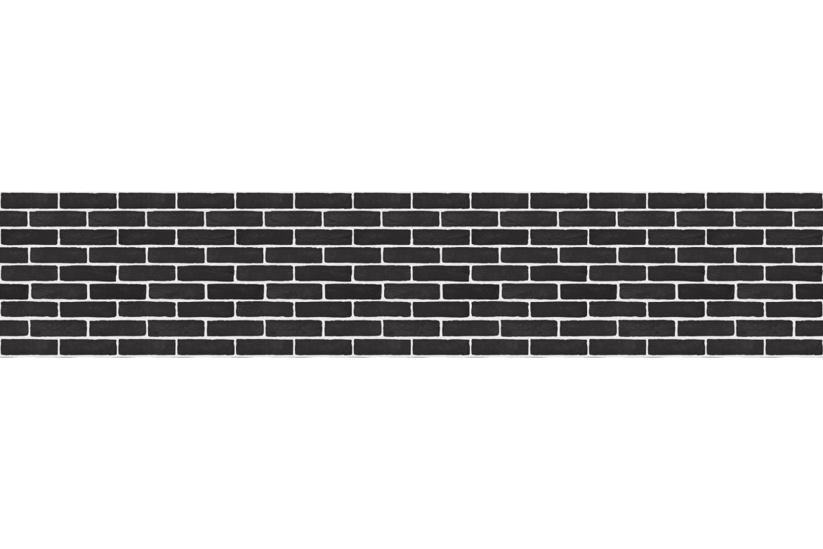 Küchenrückwand Acrylglas Schwarze Riemchen Optik