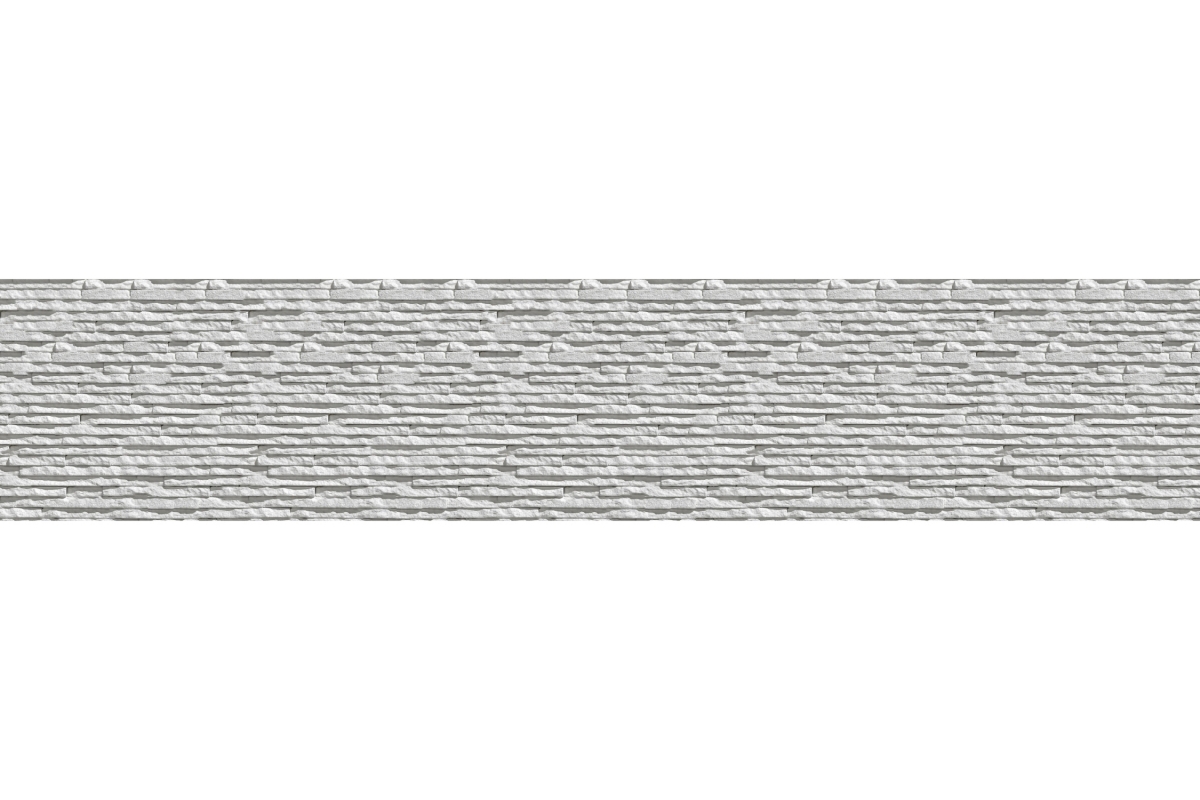 Küchenrückwand Hartschaumplatte Riemchen Schneeweiß