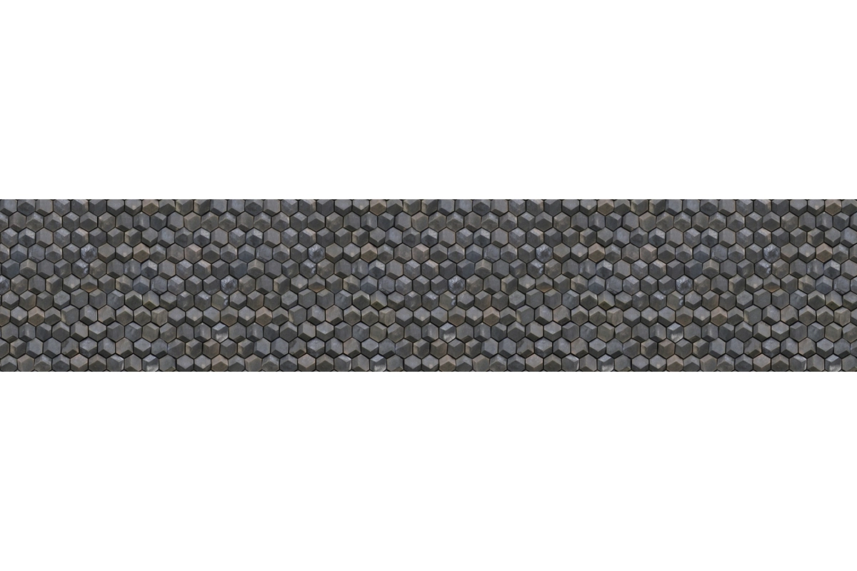 Küchenrückwand Aluverbund Hexagon Marmorsteine