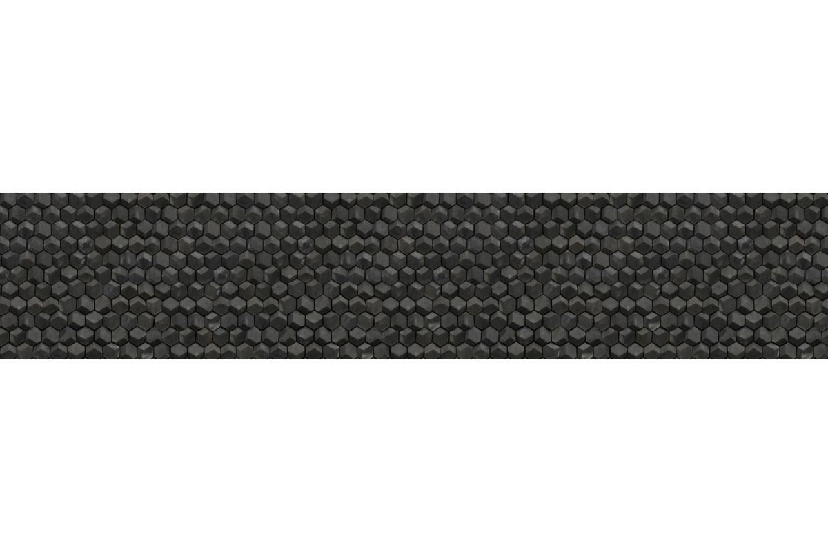 Küchenrückwand Aluverbund Hexagon Schiefersteine
