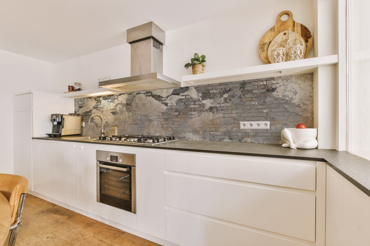 Küchenrückwand Acrylglas Trümmer Steinwand