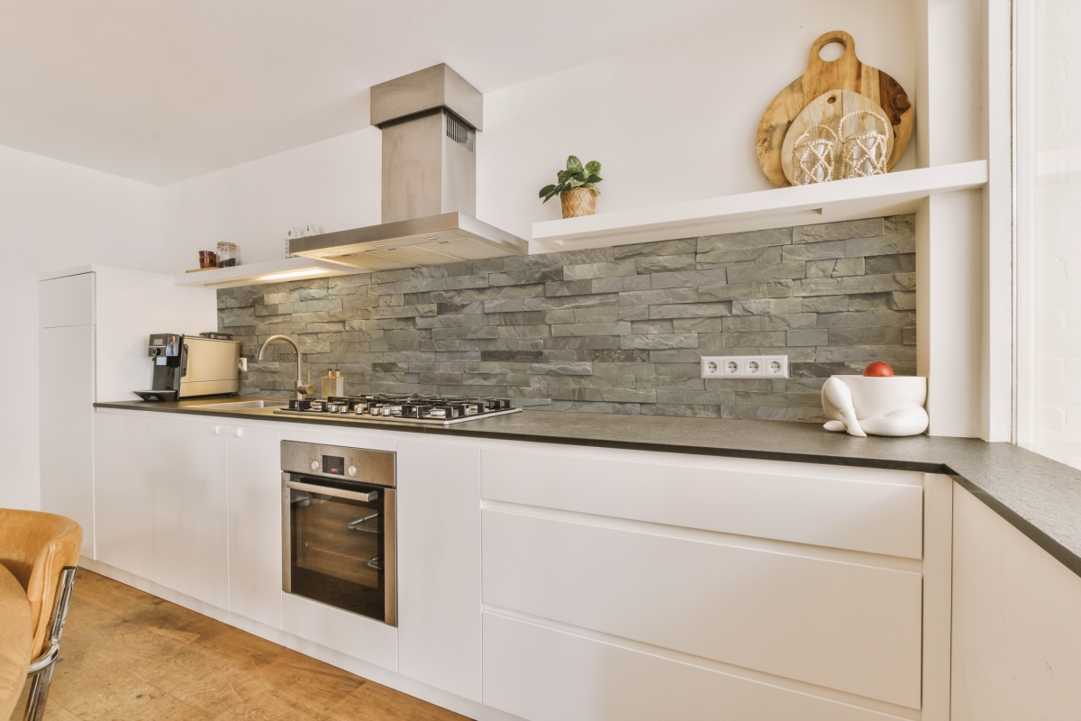 Küchenrückwand Hartschaumplatte Steinmauer Barock