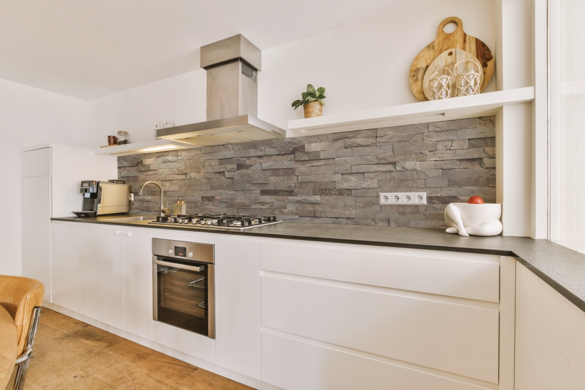 Küchenrückwand Hartschaumplatte Steinmauer Antik