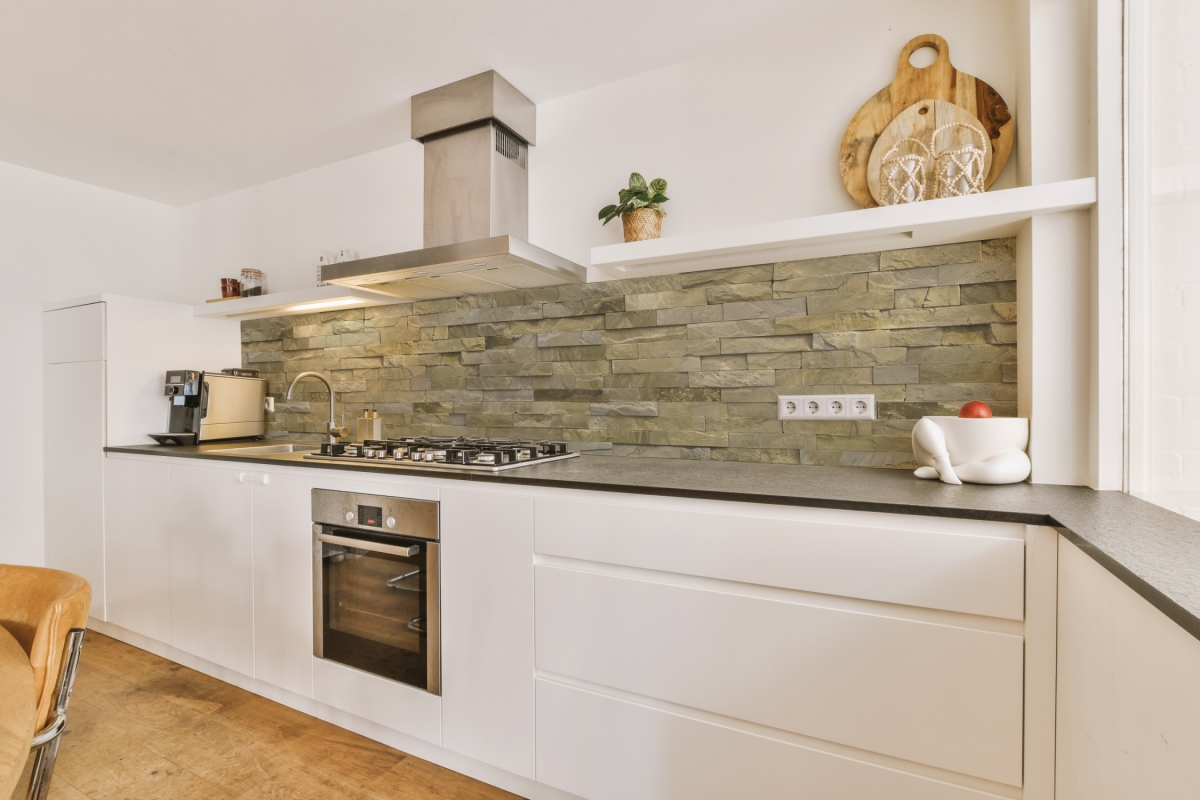 Küchenrückwand Hartschaumplatte Steinmauer Vintage