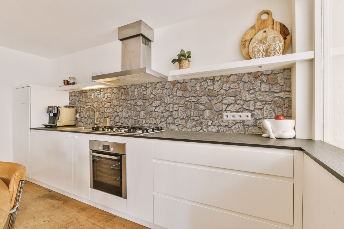 Küchenrückwand Acrylglas Steinmauer Kloster